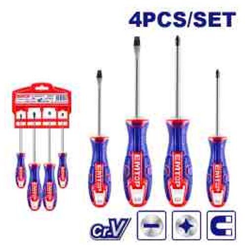 ESST0402, 4 Pcs screwdriver set Professional Hand Tool Set for Maintenance and Repair Work